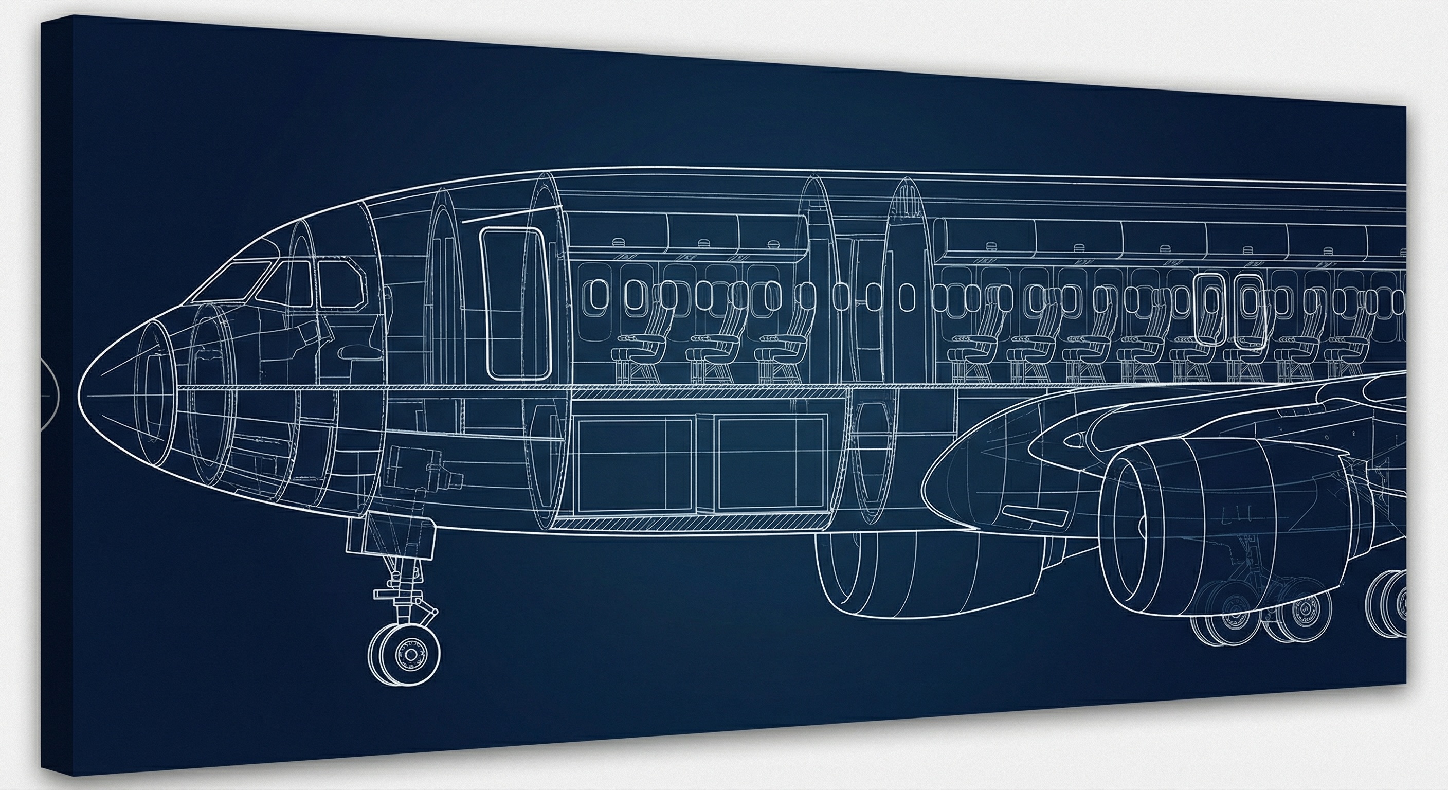 Aerospace manufacturing facility floor